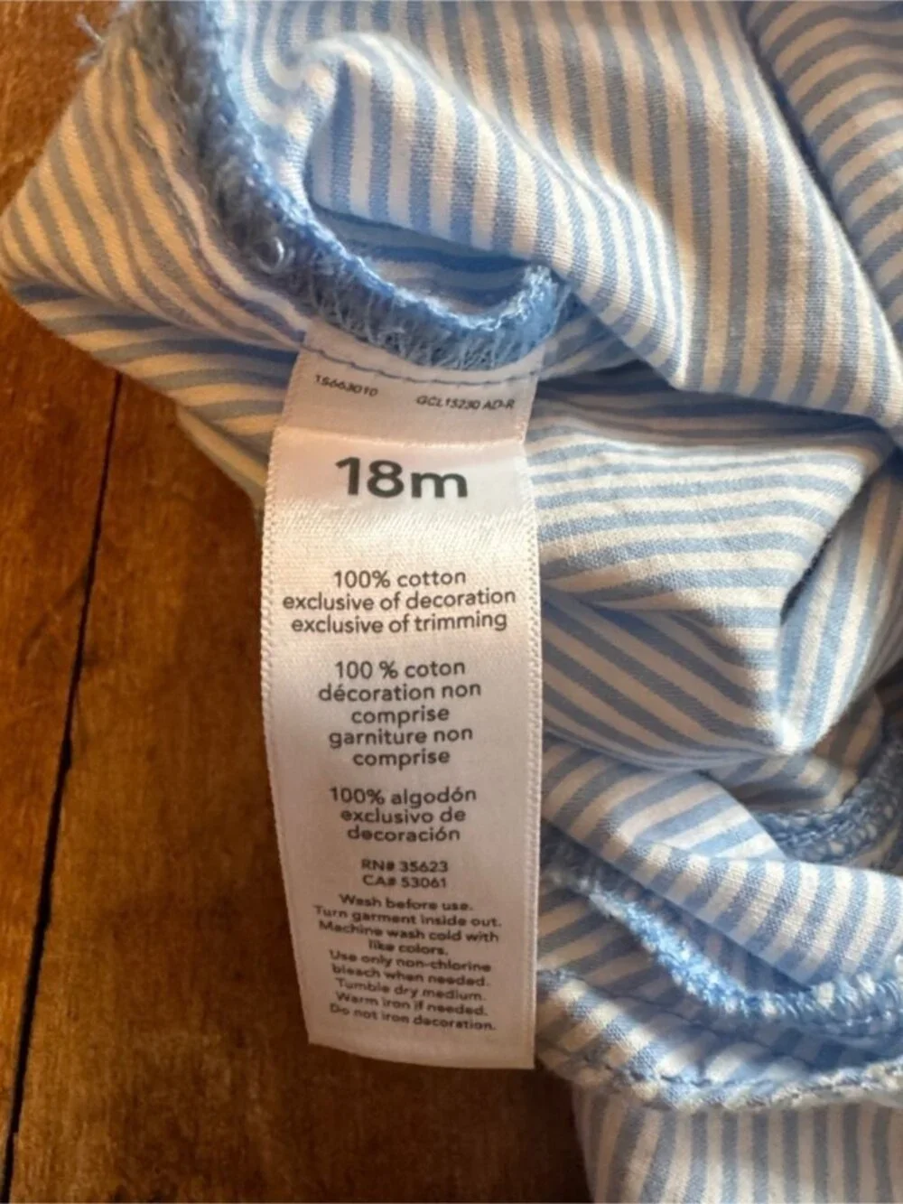 Carters Striped Light Blue Overalls 18 months Anchor shorts cotton